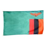2ft. x 3ft. Zambia Flag with Canvas Header