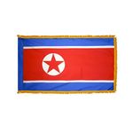 3ft. x 5ft. North Korea Flag for Parades & Display with Fringe