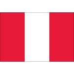 3ft. x 5ft. Peru Flag No Seal for Parades & Display