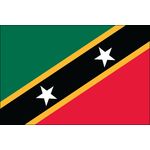 2ft. x 3ft. St. Kitts-Nevis Flag for Indoor Display