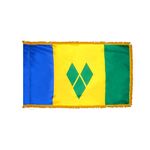 4ft. x 6ft. St. Vincent/Grenadines Flag Indoor with Fringe