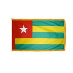 2ft. x 3ft. Togo Flag Fringed for Indoor Display