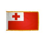 4ft. x 6ft. Tonga Flag for Parades & Display with Fringe