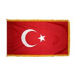 4ft. x 6ft. Turkey Flag for Parades & Display with Fringe