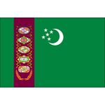 2ft. x 3ft. Turkmenistan Flag for Indoor Display