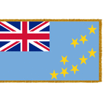 4ft. x 6ft. Tuvalu Flag for Parades & Display with Fringe