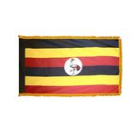 4ft. x 6ft. Uganda Flag for Parades & Display with Fringe