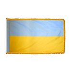 2ft. x 3ft. Ukraine Flag Fringed for Indoor Display