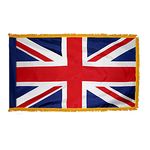 2ft. x 3ft. United Kingdom Flag Fringed for Indoor Display