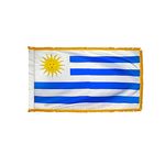 4ft. x 6ft. Uruguay Flag for Parades & Display with Fringe
