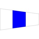 Size 3-1/2 Designation Signal Pennant with Line Snap and Ring