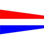 Size 4 Formation Signal Pennant with Line Snap and Ring
