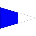 Size 7 2nd Substitute Signal Pennant with Grommets