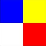 Size 3-1/2 Squadron Signal Flag with Line Snap and Ring