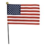 4 x 6 in. U.S. Flag on a Stick-12 Pack