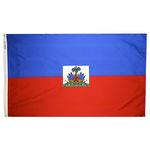 2ft. x 3ft. Haiti Flag Seal with Canvas Header