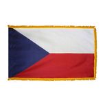 2ft. x 3ft. Czech Republic Flag Fringed for Indoor Display