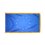 2ft. x 3ft. European Union Flag Fringed for Indoor Display