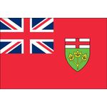 3ft. x 6ft. Ontario Flag with Brass Grommets