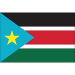 2 ft. x 3 ft. South Sudan Flag for Indoor Display