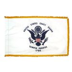 3ft. x 5ft. Coast Guard Flag DBL Display with Fringe