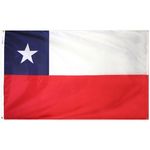 2ft. x 3ft. Chile Flag with Canvas Header