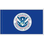 4 x 6 ft. DHS Flag - Pole Sleeve with Silver Fringe