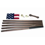 All American U.S. Flag Kit - 18 ft. Bronze Flagpole
