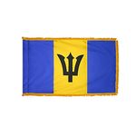 4ft. x 6ft. Barbados Flag for Parades & Display with Fringe
