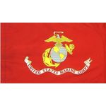 3ft. x 5ft. Marine Corps Flag DBL Indoor Display