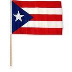 12in. x 18 in. Puerto Rico Flag on a Stick