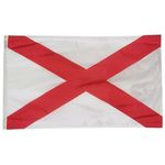 12 in. x 18 in. Alabama Flag with Brass Grommets