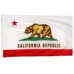 4ft. x 6ft. California Flag w/ Line Snap & Ring