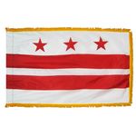 3ft. x 5ft. District of Columbia Flag Fringed for Indoor Display