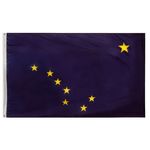 12 in. x 18 in. Alaska Flag with Brass Grommets