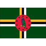 3 ft. x 5 ft. Dominica Flag E-poly with Brass Grommets
