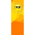 30 x 96 in. Seasonal Banner Sunny Sunglasses
