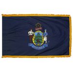 2ft. x 3ft. Maine Flag Fringed for Indoor Display