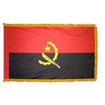 3ft. x 5ft. Angola Flag for Parades & Display w/Fringe