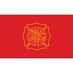 3 x 5 ft. Firefighters Flag Outdoor Use