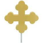 Gold Aluminum Botonee Cross