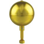 Gold Aluminum Flagpole Ball Ornament