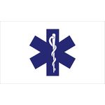 3 x 5 ft. Star of Life Flag Outdoor Use