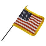 Best Quality US Flags Mounted with Fringe