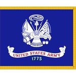 3ft. x 4ft. US Army Field Flag Display w/ Gold Fringe