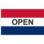 3 x 5 ft. Open Horizontal Message Flag Red White and Blue
