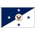 3ft. x 4ft. Chief of Naval Operations Flag w/Heading and Grommets