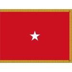 3ft. x 5ft. Marine Corps 1 Star General Flag Indoor w/ Fringe