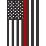 28 in. x 40 in. US Thin Red Line House Flag