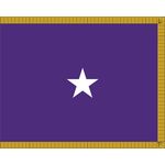 3 x 5ft. Chaplain 1 Star General Flag for Indoor Display Fringed